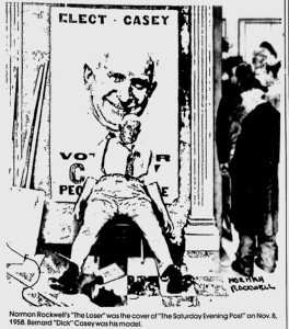Norman Rockwell's "The Loser" was the cover of "The Saturday Evening Post" on Nov. 8., 1958. Bernard "Dick" Casey was his model.