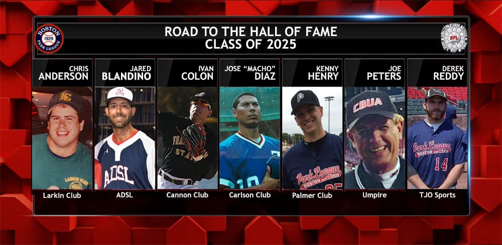 2025 Boston Park League Hall of Famers